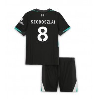 Koszulka piłkarska Liverpool Dominik Szoboszlai #8 Strój wyjazdowy dla dzieci 2024-25 tanio Krótki Rękaw (+ Krótkie spodenki)